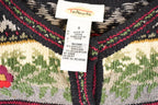 Vintage 1990s Talbots Abstract Knit Cardigan Sweater Womens S