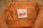 Vintage 1960s Male Burnt Orange Shacket Button Up