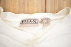 Vintage 1990s Falls Creek White Button Up Henley Shirt
