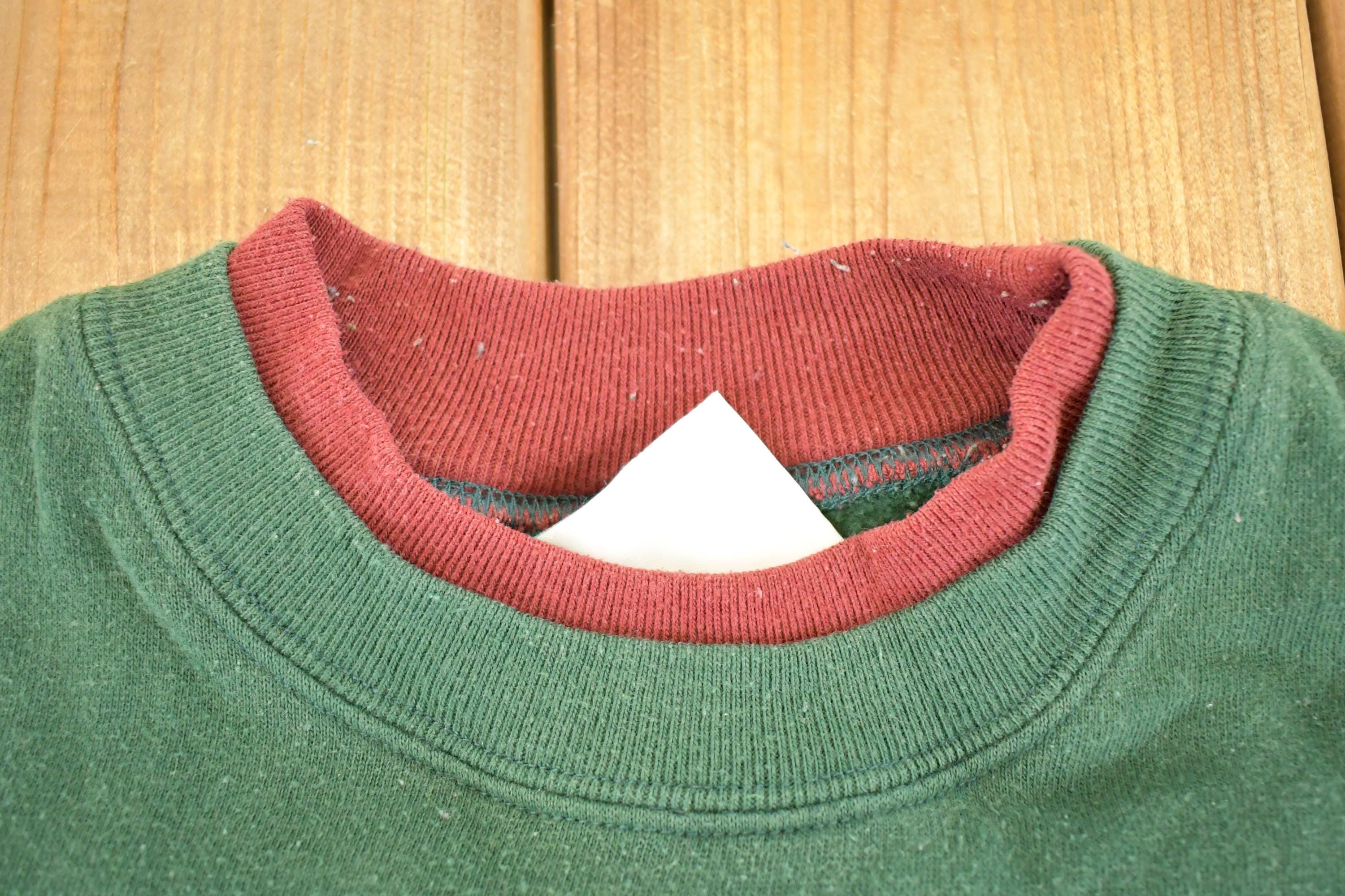 Vintage 1990s Forest Friends Double Collar Souvenir Crewneck Sweatshirt Womens L