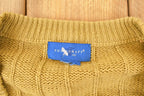 Vintage 1990s Towncraft Cable Knit Cardigan Sweater Men's L
