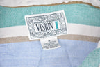 Vintage 1990s Vision Vertical Stripes Button Up Shirt