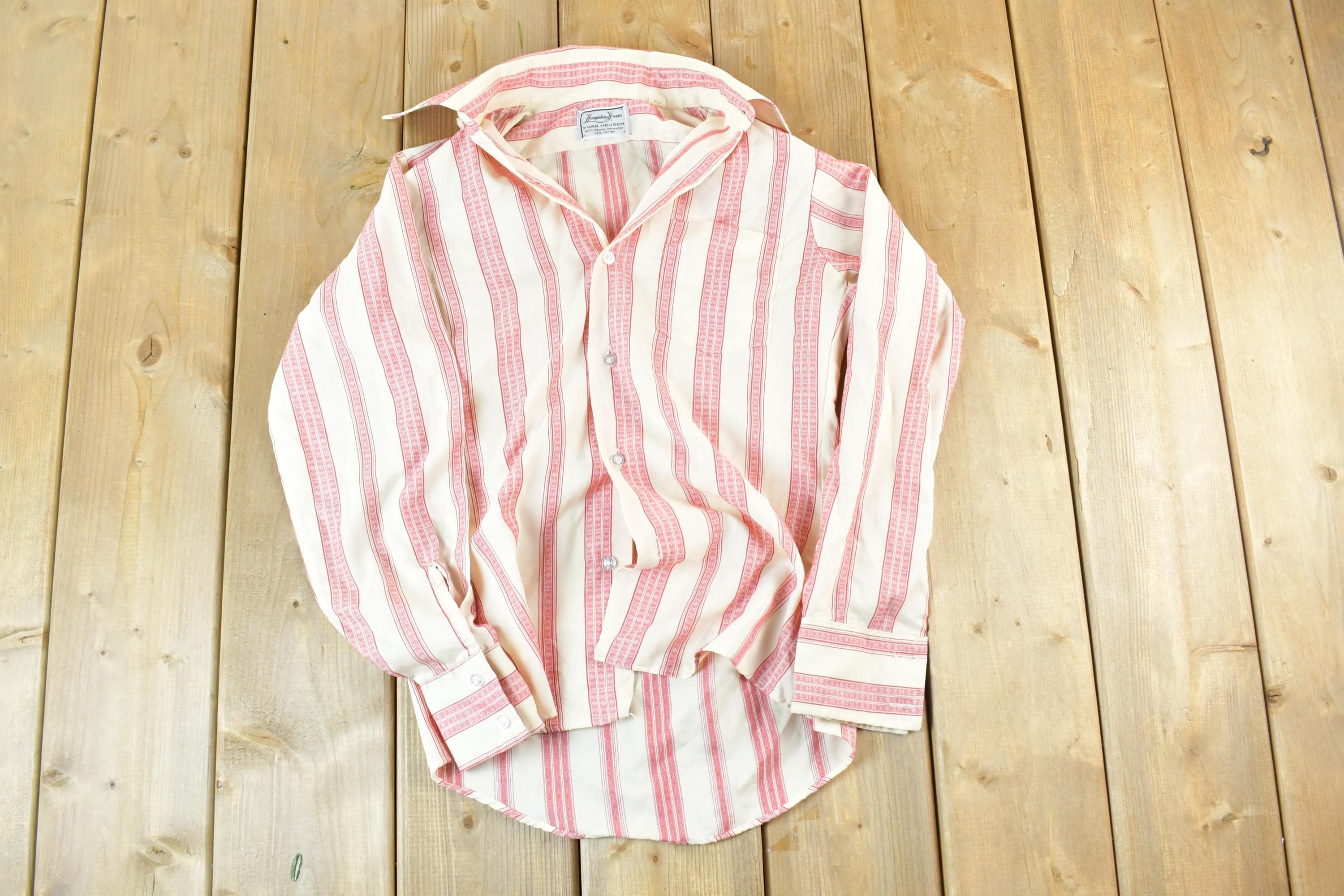 Vintage 1980s Hampshire House By Van Heusen Button Up Shirt