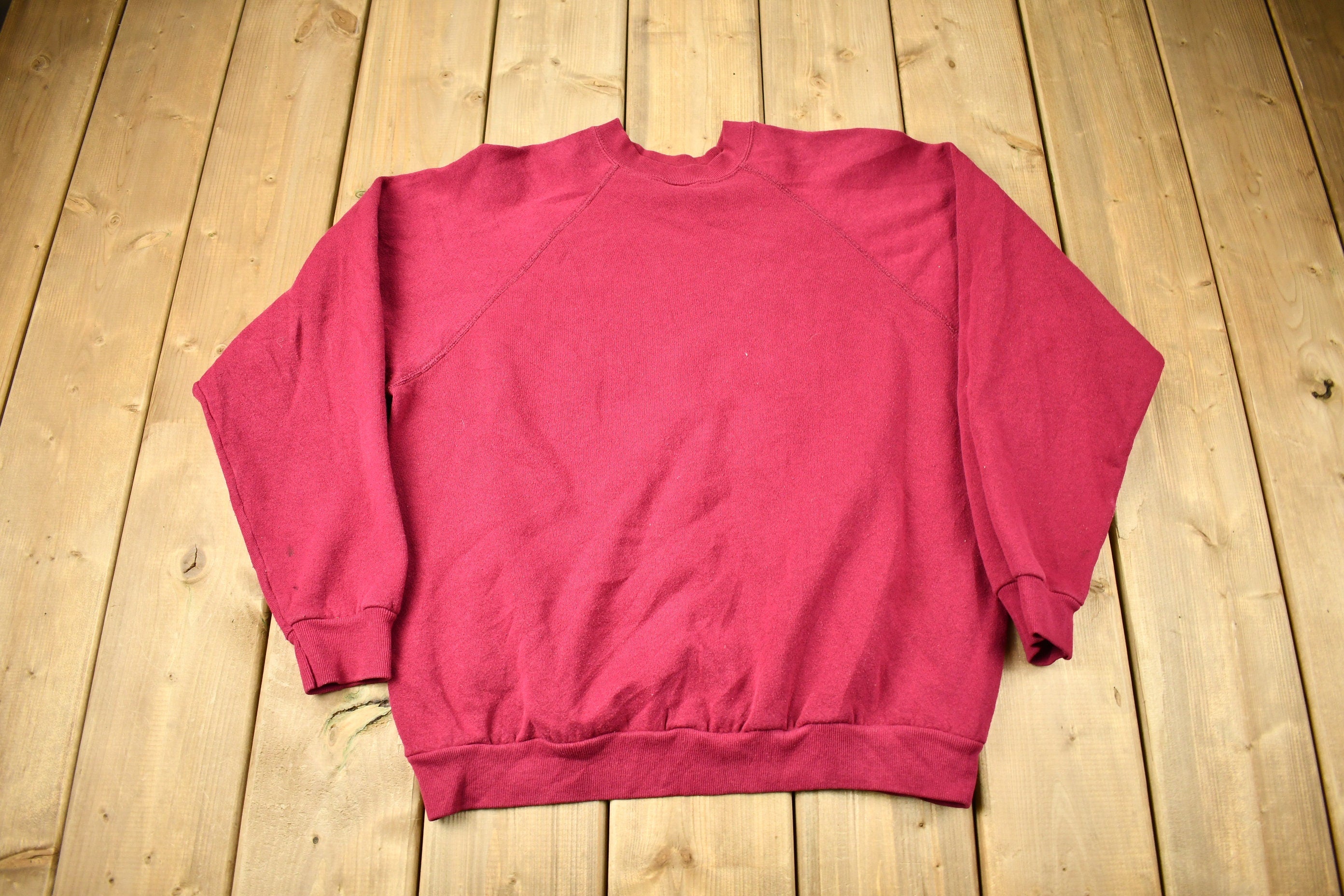 Vintage 1980s Cute Teddy Bear Raglan Crewneck Sweater