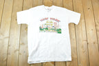 Vintage 1990s New York Manhattan Twin Towers Souvenir T-Shirt Men's L