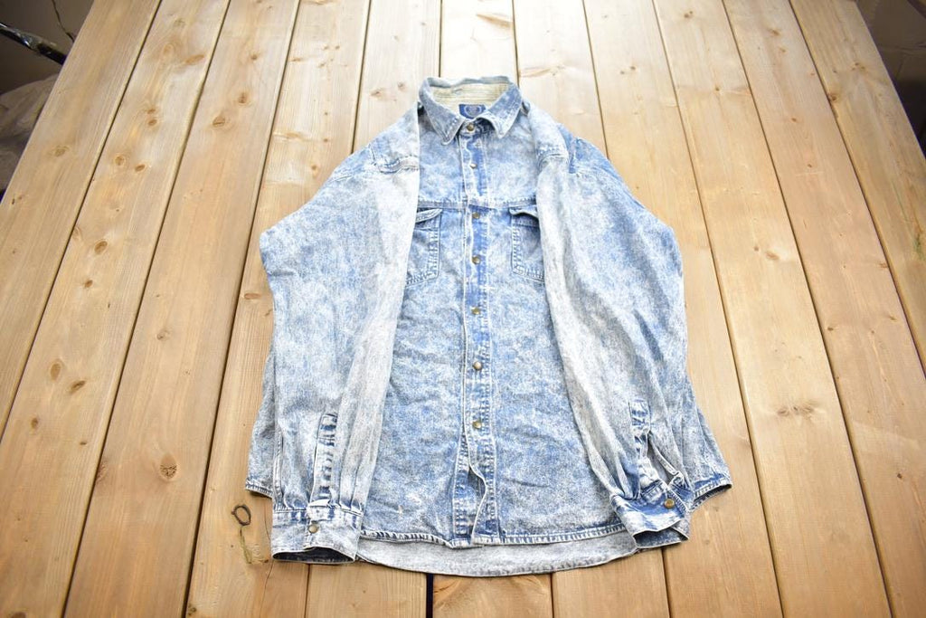 Vintage 1980s Gap Jean Button Up Long Sleeve Shirt