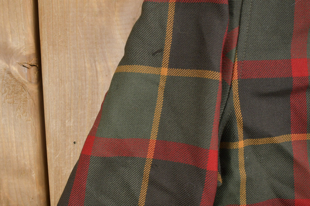 Vintage 1990s Pendleton Plaid Zip Up Rider Shirt