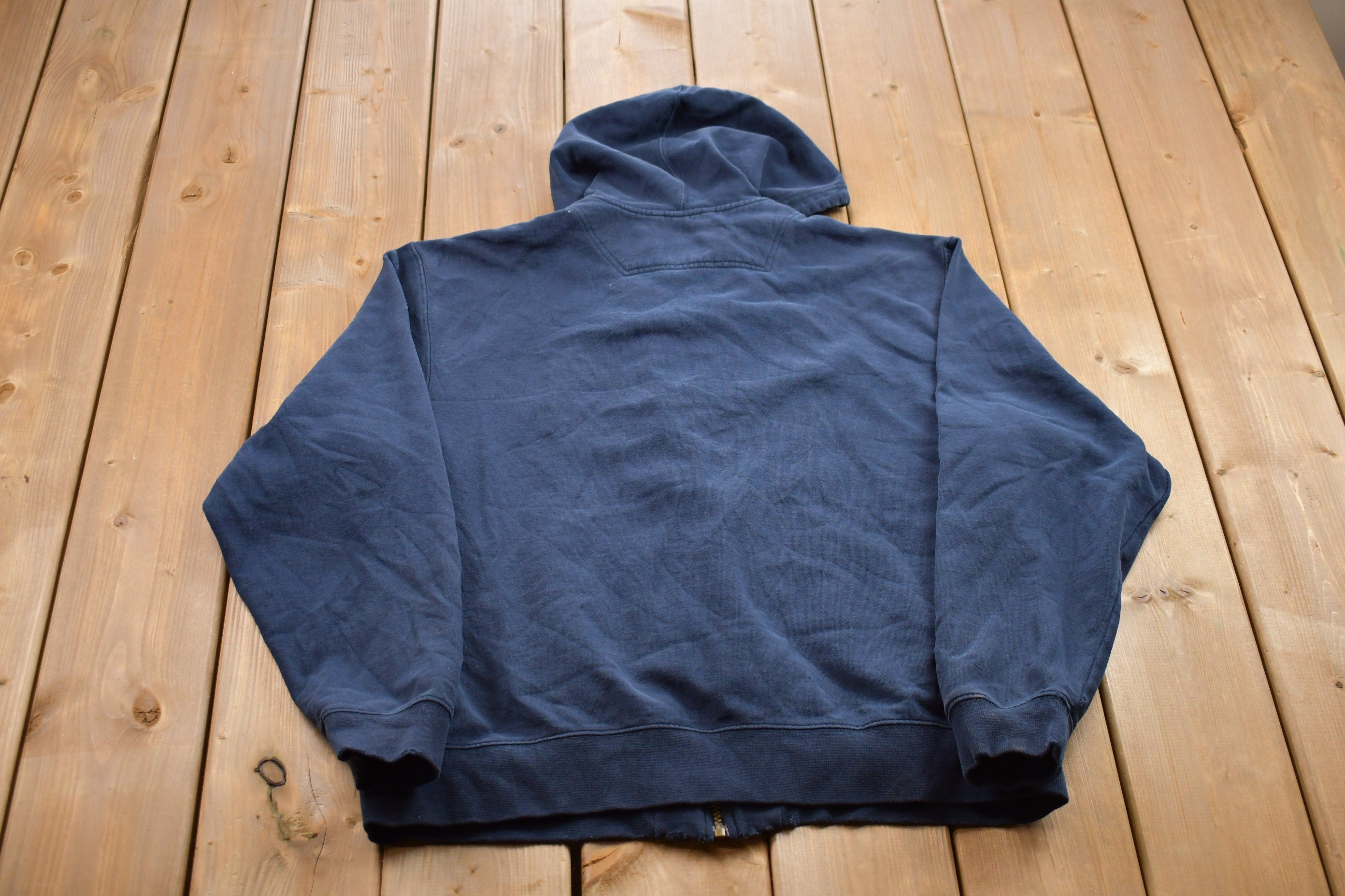 Vintage 1990s L.L. Bean Blank Zip Up Hoodie