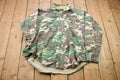 Vintage 1980s Deer Skin Hunting Camo Button Up Shirt