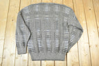 Vintage 1990s Northern Isles Knit Abstract Pattern Crewneck Sweater Mens M