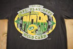 Vintage 1994 Green Bay Packers NFL Playoffs Wild Card Graphic T-Shirt