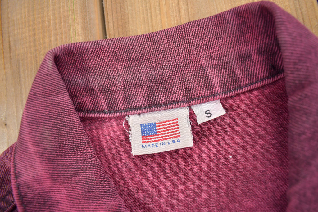 Vintage 1990s Gold Wing Honda Embossed Jean Vest