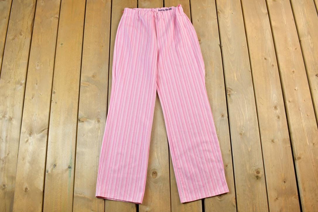 Vintage 1970s Sears Pink Striped Pants