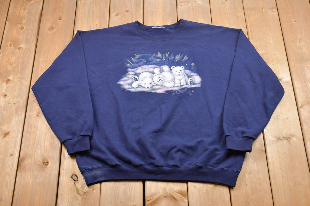 Vintage 1990s Polar Bear Cubs Crewneck Sweatshirt