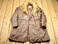 Vintage 1980s Leather Fur Jacket