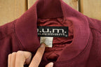 Vintage 1990s BUM Equipment Wool Denim Varsity Jacket Men's Medium