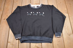 Vintage 1994 Black Cat Double Collar Graphic Crewneck