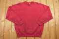 Vintage 1990s Blank Red Crewneck Sweatshirt