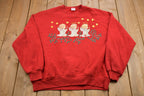 Vintage 1990s Angel Graphic Made In USA Crewneck Sweatshirt
