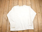 Vintage 1990s Falls Creek White Button Up Henley Shirt