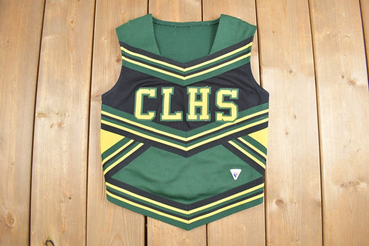 Vintage 1980s CLHS Varsity Cheerleading Uniform Jersey / Vintage Cheer / Sportswear / Girls Jersey / Size 38 / Made In USA