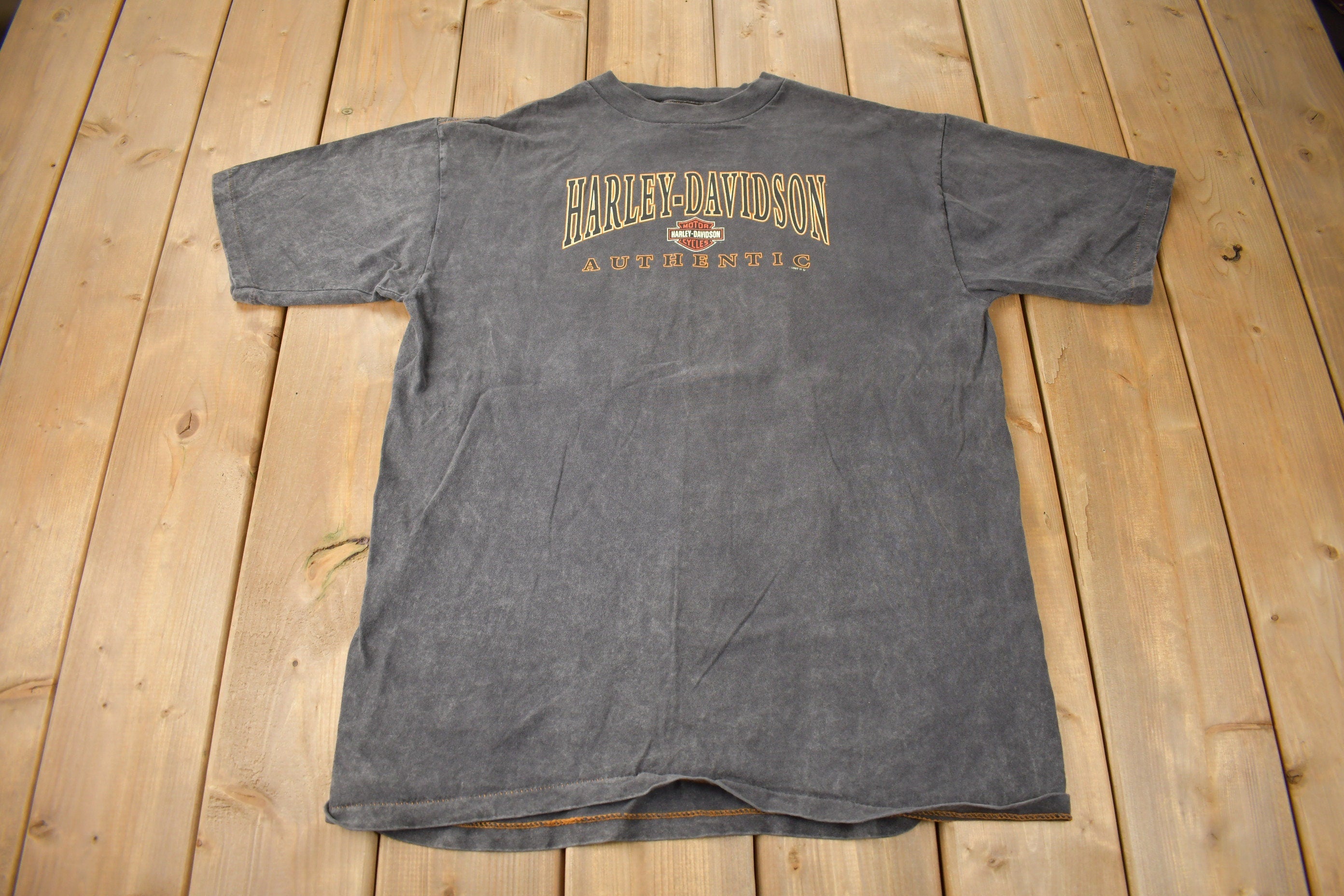 Vintage 1997 Buddy Stubbs Harley Davidson Phoenix Arizona Single Stitch Graphic T-Shirt Made In USA