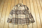 Vintage 1970s Wool Flannel Shirt Jacket Men's S-M