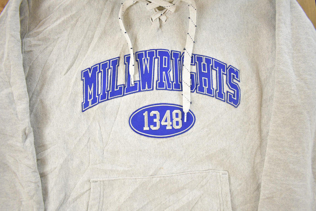 Vintage 1990s Millwrights Local 1348 Labor Union Hoodie Men's 2XL / 90s Camber Hoodie / Vintage Sweatshirt / Made In USA