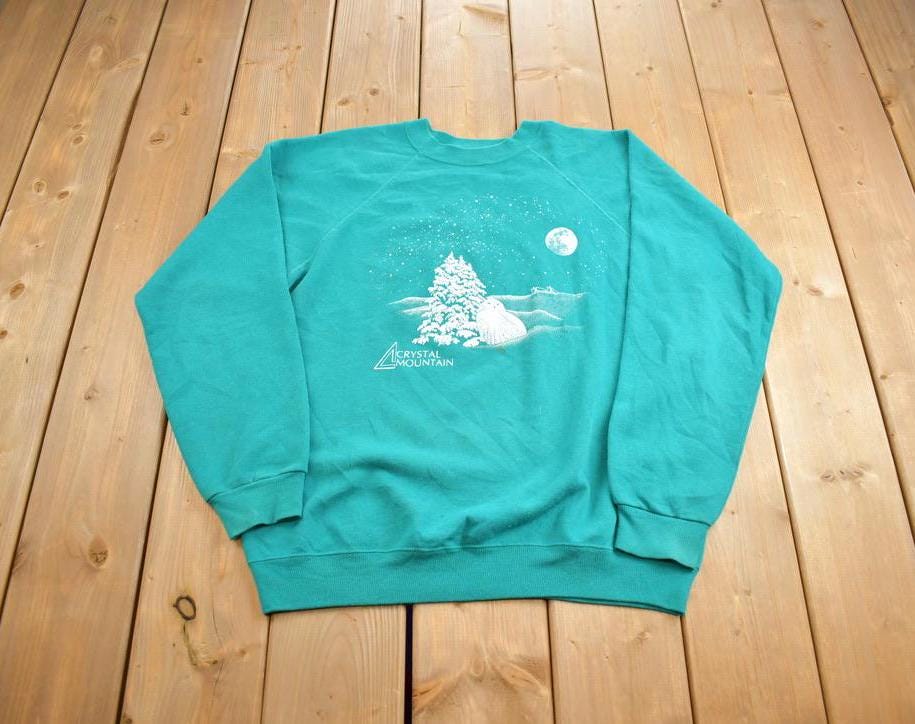 Vintage 1990s Crystal Mountain Crewneck Sweatshirt Made In USA