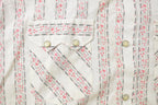 Vintage 1980s Western Shirt Pearl Snap Short Sleeve Button Up Shirt Mens XL