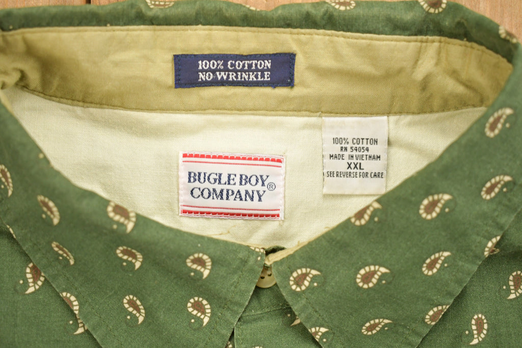 1990s Bungle Boy Paisley Theme Button Up Shirt