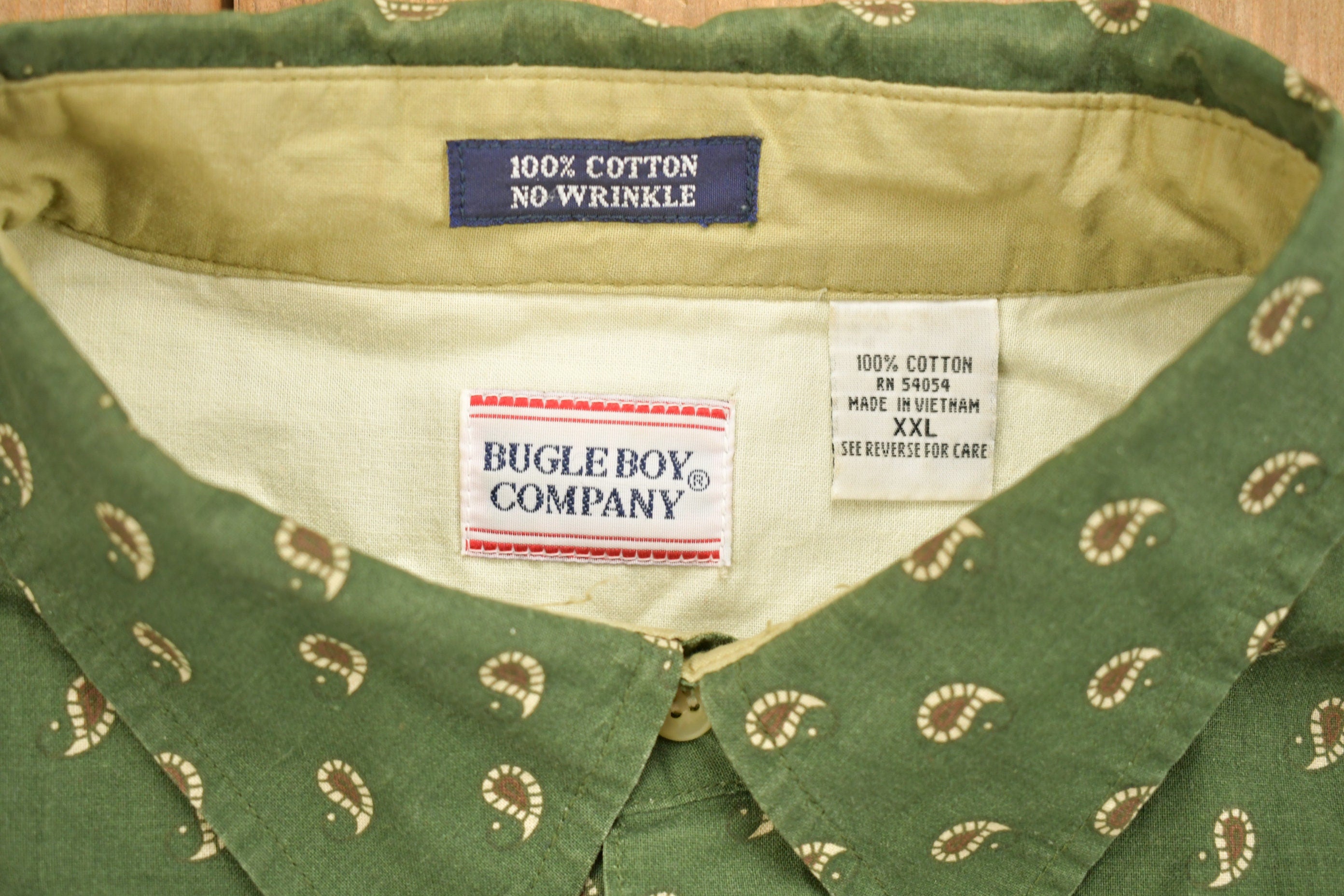 1990s Bungle Boy Paisley Theme Button Up Shirt