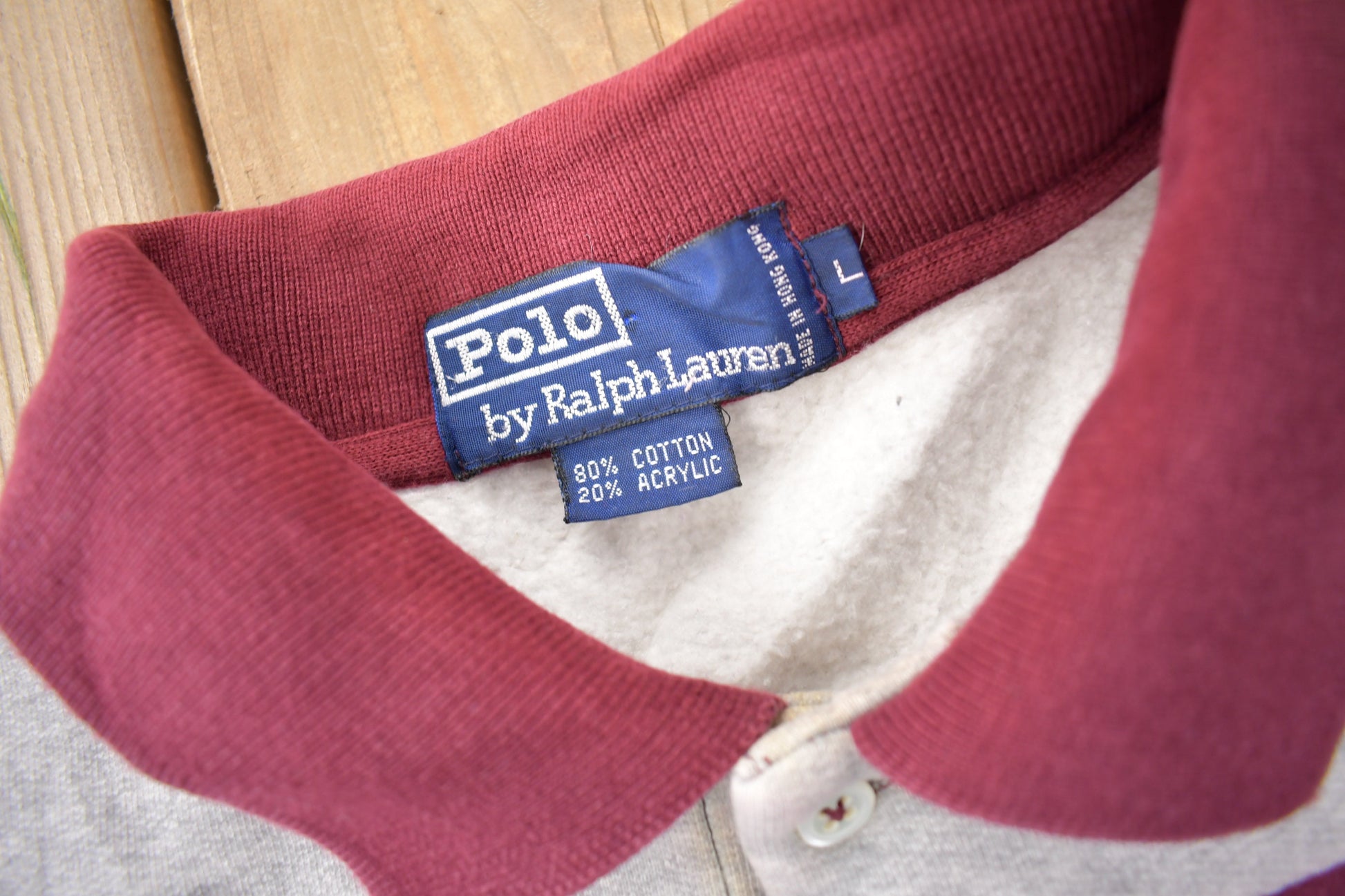 Vintage 1990s Polo Ralph Lauren Color Block Rugby Sweatshirt