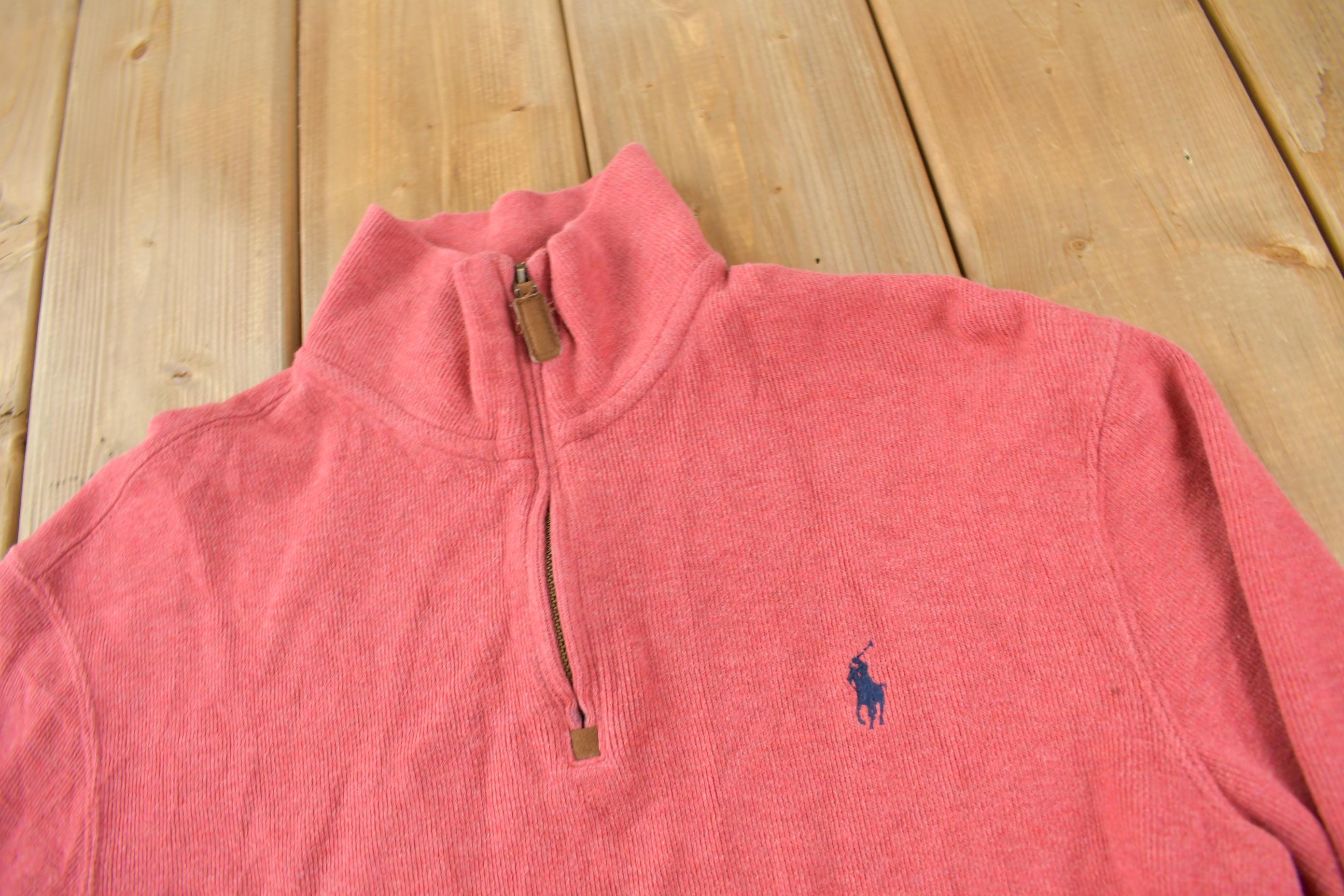 Vintage 1990s Polo Ralph Lauren Quarter Zip Sweatshirt