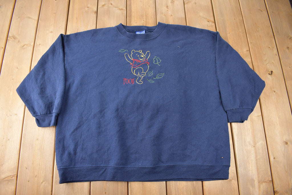 Vintage 1990s Winnie The Pooh Embroidered Disney Crewneck Size 2XL