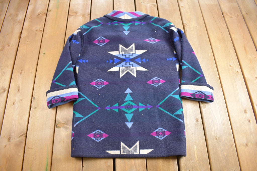 Vintage 1980s Knockabouts By Pendleton Aztec Pattern Jacket