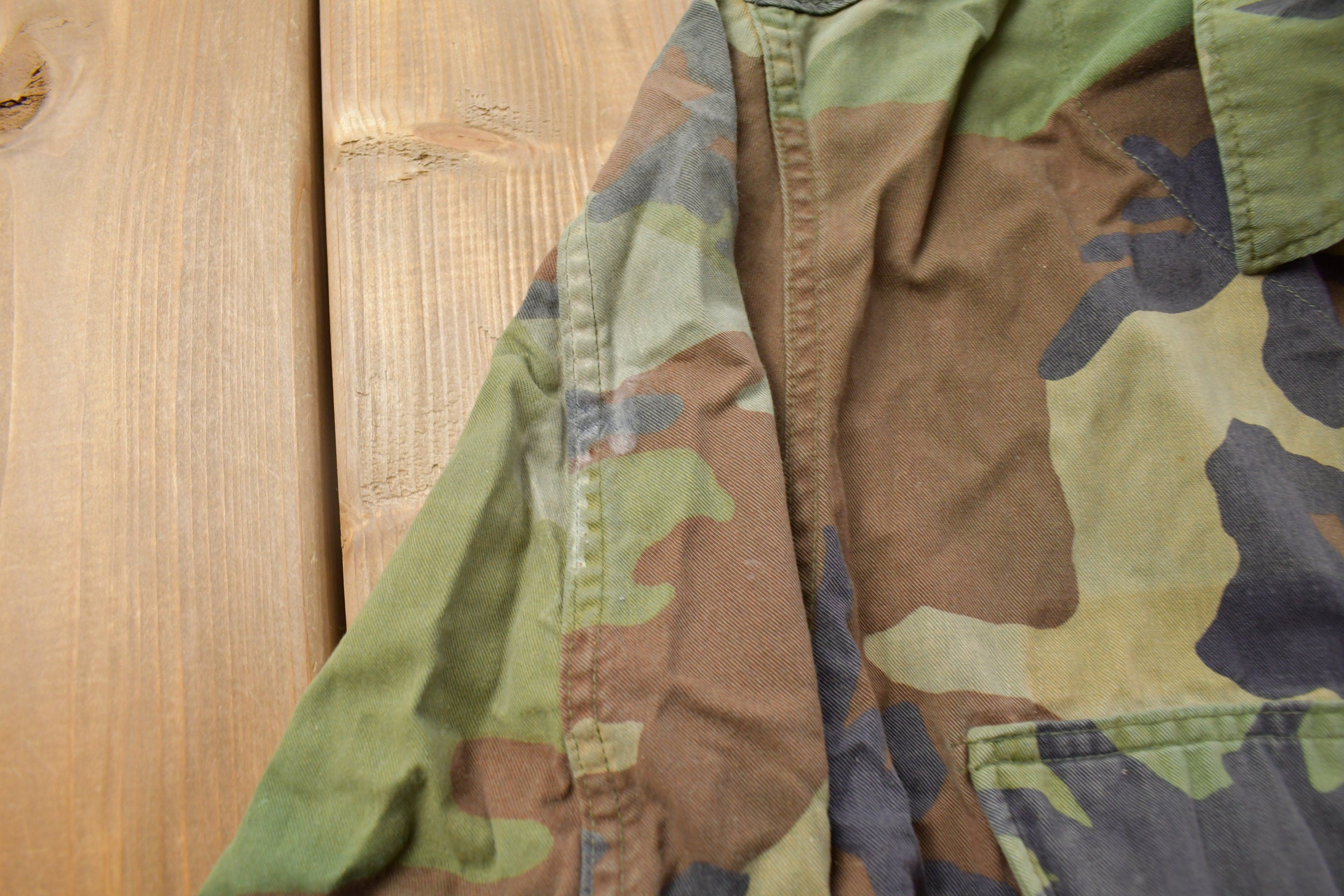 Vintage Military Button Up Shirt