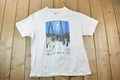 Vintage 1990s Wild Earth Forest Wolves Graphic T-Shirt