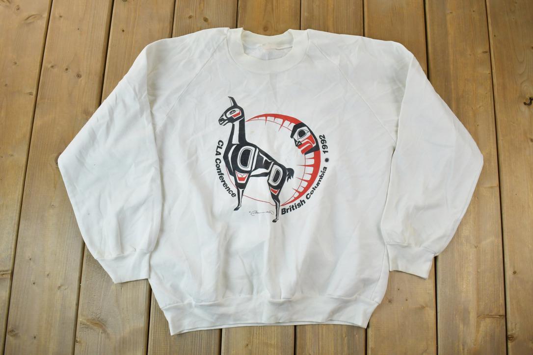 Vintage 1992 British Columbia CLA Conference Crewneck Sweatshirt