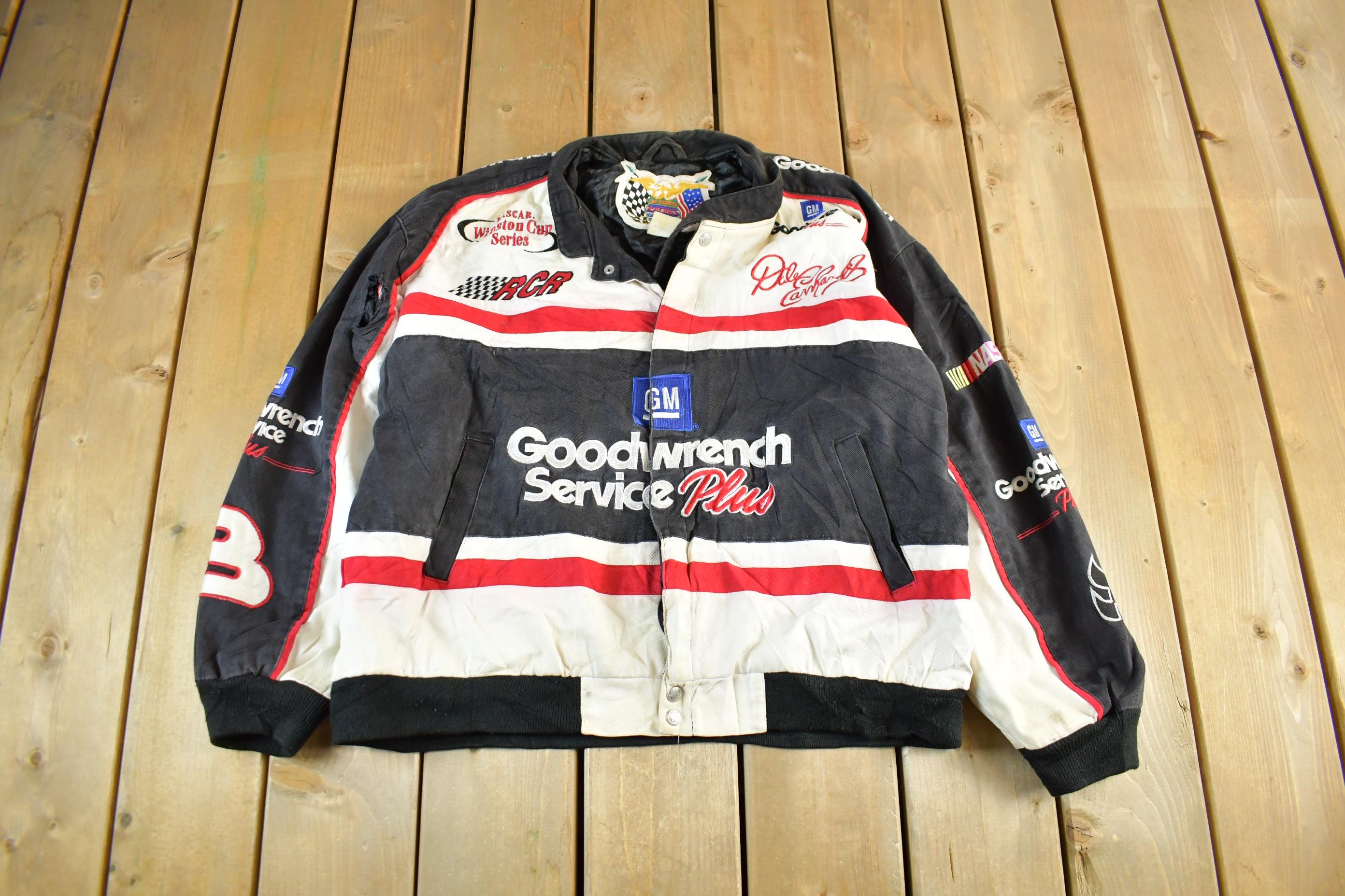 Vintage 1990s Jeff Hamilton Nascar Goodwrench Patchwork Racing Jacket Men's Large