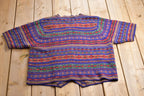 Vintage 1990s Donn Kenny Knitted Button Up Blazer Sweater