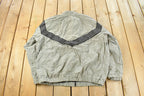 Vintage 1990s Army Fitness Windbreaker Jacket Men's Large Long