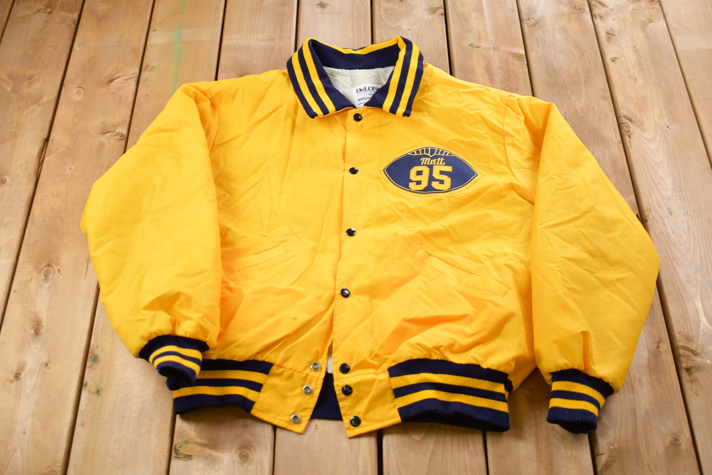Vintage 1990s Delong Gator Football Varsity Jacket