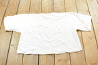 Vintage 1990s Hawaii Flowers Cropped T-Shirt Mens L  Promotional  Travel Souvenir Vacation  Streetwear  Nature