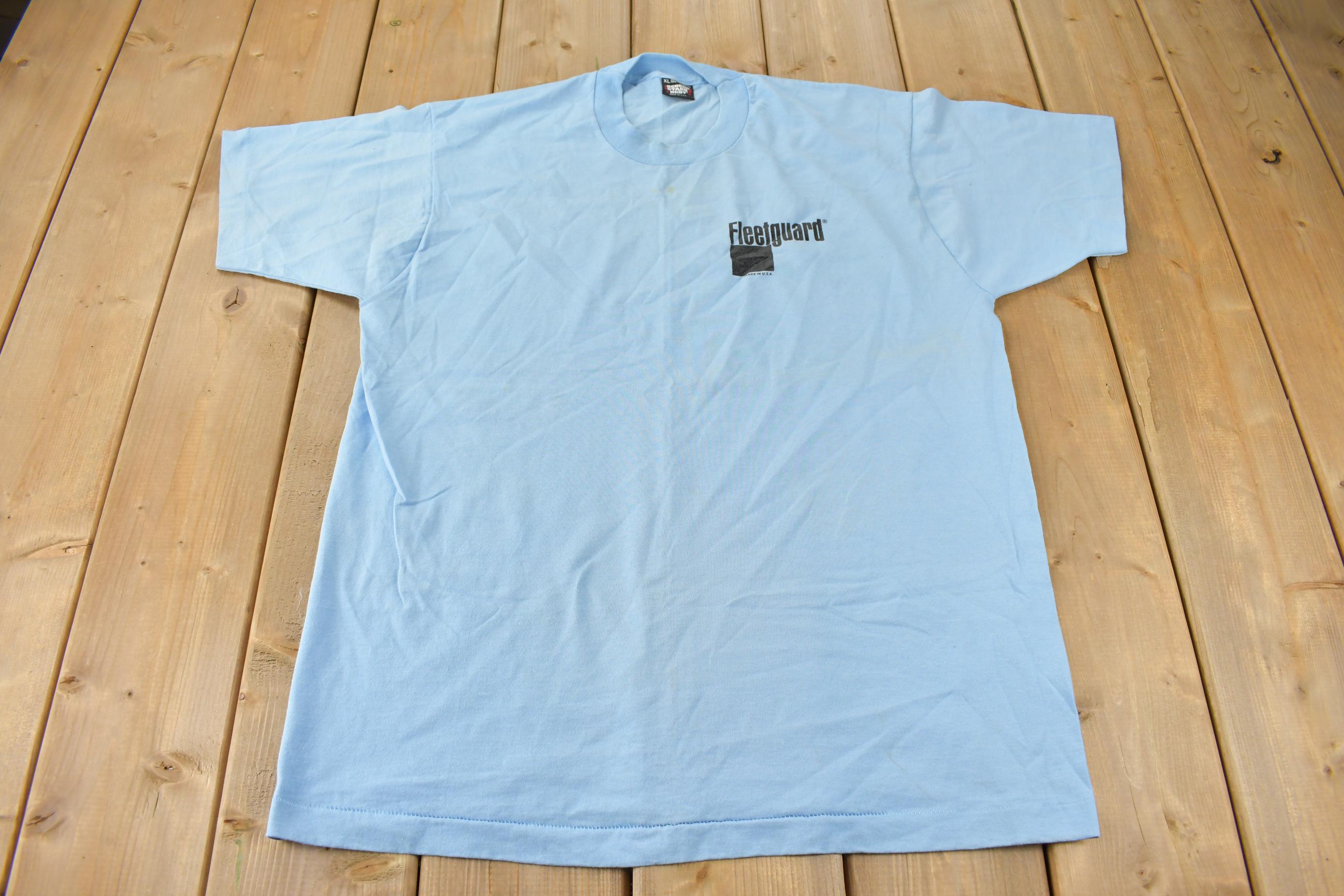 Vintage 1990s Single Stitch Fleetguard Graphic T-Shirt Made In USA