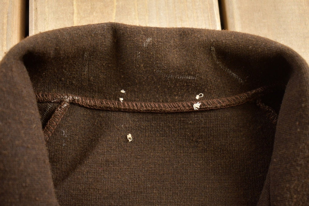 Vintage 1970s Leather Panelled Light Jacket Shirt