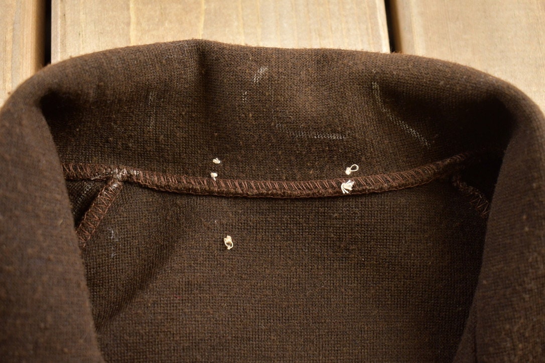 Vintage 1970s Leather Panelled Light Jacket Shirt