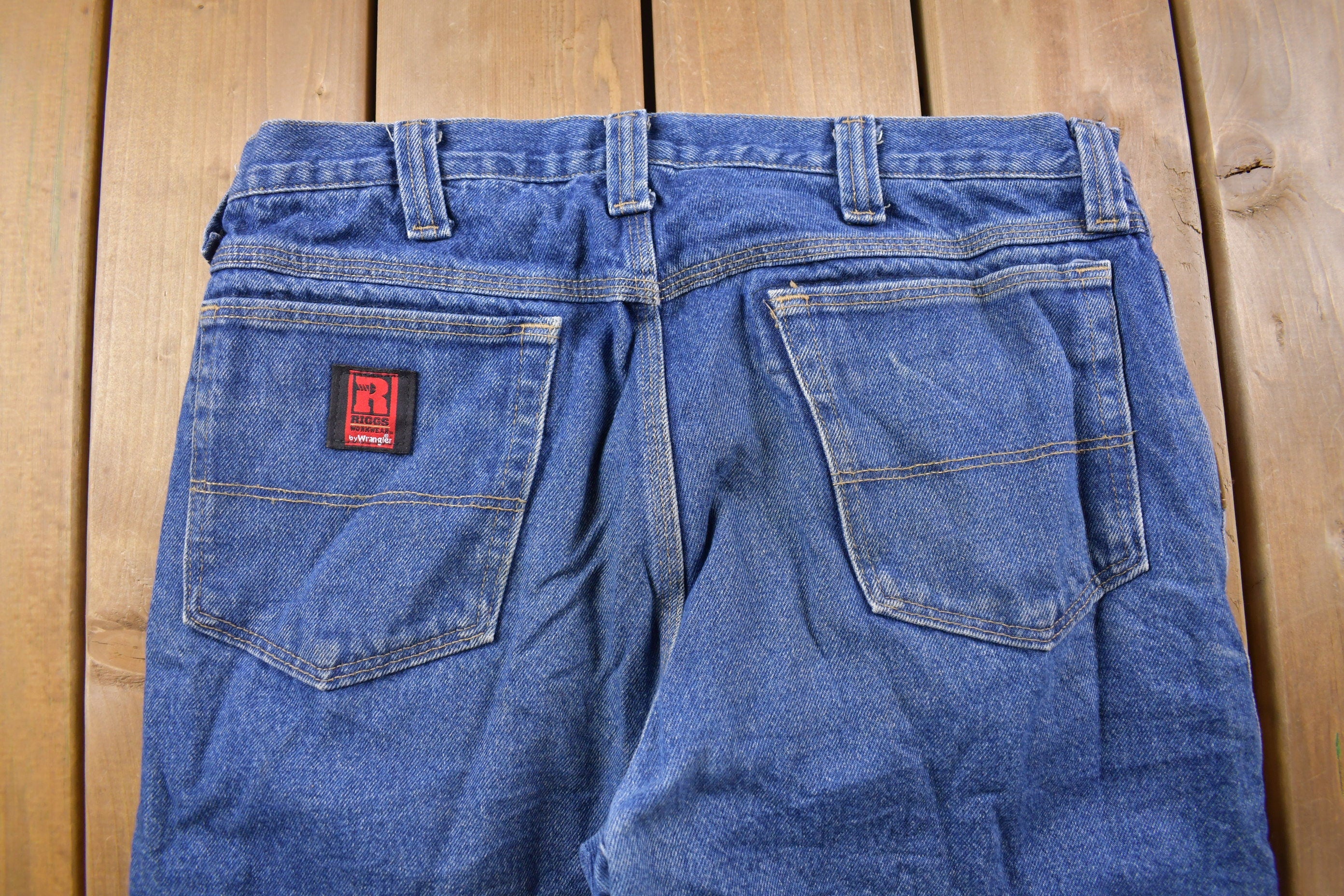 Vintage 1990's Wrangler Lined Blue Jeans 36 x 33