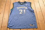 Vintage Y2K Reebok Minnesota Timberwolves NBA Kevin Garnett Basketball Jersey Mens M / 2000s Sportswear/ 00s Jersey / Streetwear