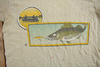 Vintage 1985 Fishing Theme Graphic T-Shirt